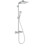 HANSGROHE CROMETTA ET SHOWERPIPE 240 1JET AVEC THERMOSTATIQUE CHROME