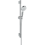 HANSGROHE SÉRIE DE DOUCHE CROMETTA VARIO AVEC RAIL DE DOUCHE 72 CM BLANC/CHROME