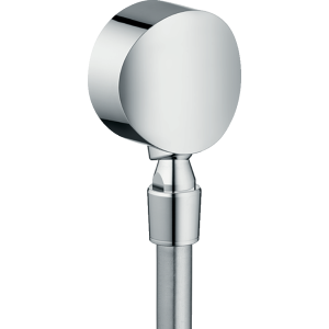 HANSGROHE FIXFIT SORTIE MURALE S AVEC VALVE ANTI-RETOUR ET JOINT ARTICULÉ CHROME