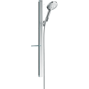 HANSGROHE RAINDANCE SELECT S SET DE DOUCHE 120 3JET AVEC RAIL DE DOUCHE 90 CM ET SUPPORT À SAVON CHROME