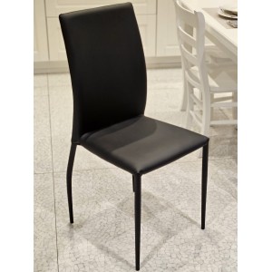 ZAMAGNA CHAISE COOL NOIR L. 42 P. 52 H. 48/97