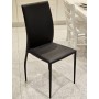 ZAMAGNA CHAISE COOL NOIR L. 42 P. 52 H. 48/97