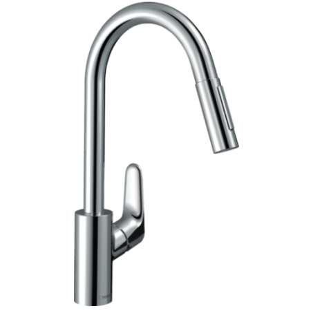 HANSGROHE FOCUS M41 ROBINET DE CUISINE MONOCOMMANDE 240, PULVERISATEUR EXTRAITABLE, 2JET