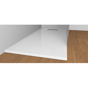FISSORE.com PLATEAU DE DOUCHE EN CÉRAMIQUE BLANCHE BRILLANTE H. 3 CM
