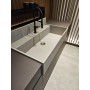 Scic SCIC MÉDITERRANÉEN EN FENIX CACAO LAVABO EN CÉRAMIQUE PIERRE PIASENTINA L 430cm