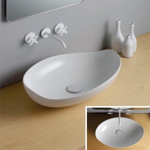SAN MARCIANO CERAMICHE POISON 60 LAVABO À POSER BLANC BRILLANT