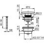 IDEAL STANDARD EXTRA BONDE DE VIDANGE