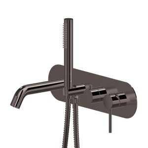 NEWFORM  MINI-X PRO GROUPE DE BAIGNOIRE ENCASTRÉE AVEC DÉVIATEUR, BEC DE DISTRIBUTION ET SET DE DOUCHE