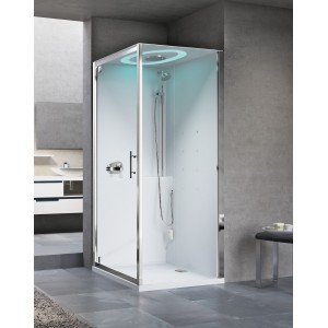 NOVELLINI EON GF90 CABINE MULTIFONCTION 1 PORTE PLIANTE + 1 FIXE LATÉRAL