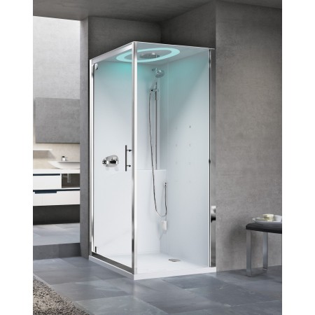 NOVELLINI EON GF90 CABINE MULTIFONCTION 1 PORTE PLIANTE + 1 FIXE LATÉRAL