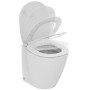 IDEAL STANDARD CONNECT SPACE WC MURAL AVEC SIEGE A FERMETURE LENTE BLANC