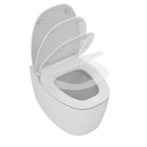 IDEAL STANDARD DEA CUVE SUSPENDUE AQUABLADE AVEC TOILETTE SOFT CLOSE BLANC BRILLANT