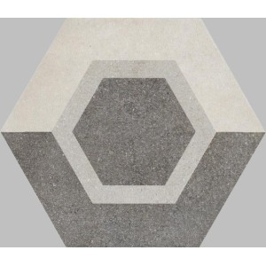 RAGNO CERAMICHE REWIND DÉCOR GÉOMÉTRIQUE VANILLE 21x18.2