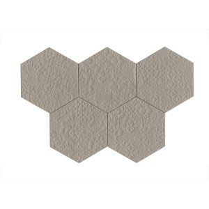 RAGNO CERAMICHE STRATFORD GREY STRUCTURE CROCHET 3D HEXAGONE 21X18,2