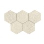 RAGNO CERAMICHE STRATFORD WHITE STRUCTURE CROCHET 3D HEXAGONE 21X18,2