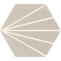 RAGNO CERAMICHE STRATFORD BEIGE DÉCOR TRATTO HEXAGONE 21X18,2