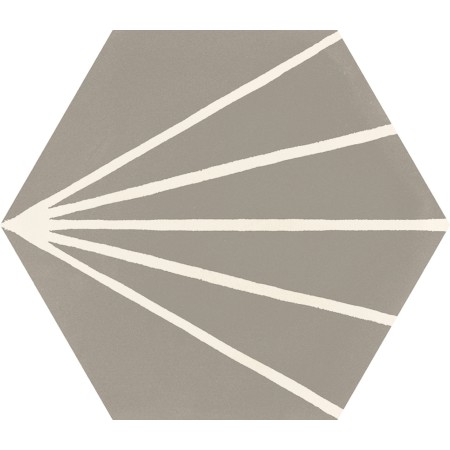 RAGNO CERAMICHE STRATFORD GREY DÉCOR TRATTO HEXAGONE 21X18,2
