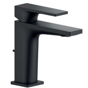 NOBILI SEVEN ROBINET LAVABO AVEC DÉCHARGE AUTOMATIQUE ÉCONOMIE D'ÉNERGIE NOIR MAT