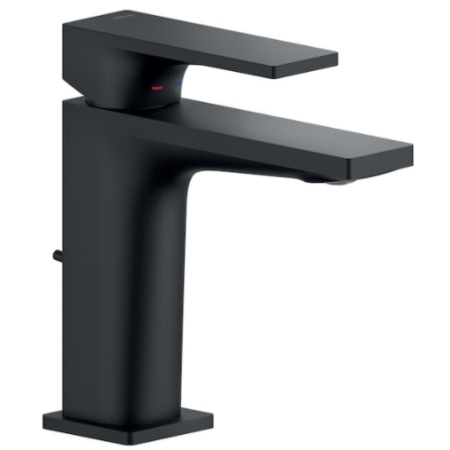 NOBILI SEVEN ROBINET DE LAVABO AVEC ÉVACUATION AUTOMATIQUE NOIR MAT