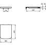 IDEAL STANDARD BLEND CUBE SIEGE À FERME STANDARD BLANC MATE
