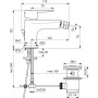 IDEAL STANDARD CERAFINE OU ROBINET DE BIDET NOIR MAT