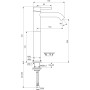 IDEAL STANDARD CERALINE MITIGEUR POUR LAVABO À POSER SUR PLATINE S/VIDANGE NOIR MAT