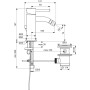 IDEAL STANDARD CERALINE MITIGEUR DE BIDET NOIR MAT