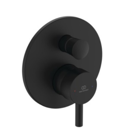 IDEAL STANDARD CERALINE MITIGEUR ENCASTRÉ POUR BAIGNOIRE/DOUCHE NOIR MAT