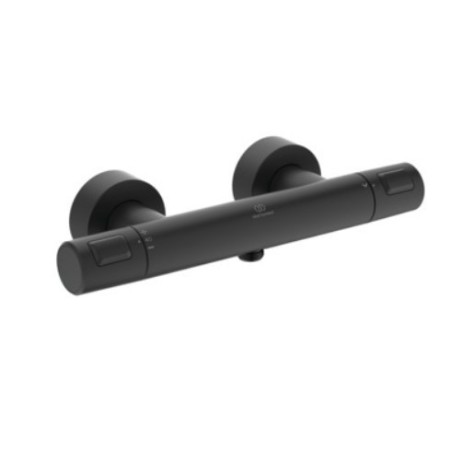 IDEAL STANDARD ROBINET THERMOSTATIQUE EXTERNE CERATHERM T25 POUR DOUCHE NOIR MAT