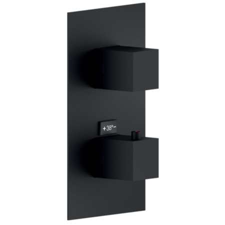 NOBILI SEVEN MITIGATEUR THERMOSTATIQUE DE DOUCHE À 1 VOIE NOIR MAT