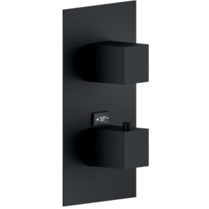 NOBILI SEVEN MITIGEUR THERMOSTATIQUE DE DOUCHE À 2 VOIES NOIR MAT