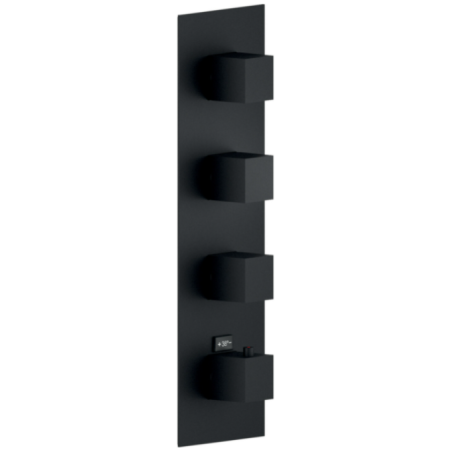 NOBILI SEVEN MITIGEUR THERMOSTATIQUE DE DOUCHE À 3 VOIES NOIR MAT