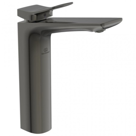 IDEAL STANDARD CONCA ROBINET LAVABO MONOCOMMANDE À POSER SUR PLATEAU S/ÉVACUATION GRIS MAGNÉTIQUE