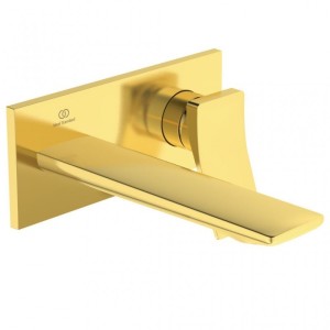 IDEAL STANDARD CONCA ROBINET LAVABO MONOCOMANDO MURAL 180MM OR BRUSHÉ