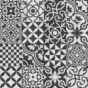 RAGNO CERAMICHE CONTRASTES ANTHRACITE DÉCOR MIX 20X20