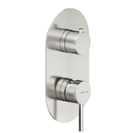 NOBILI MITIGEUR DE DOUCHE ENCASTRÉ À 3 VOIES EN INOX