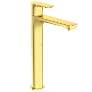 IDEAL STANDARD CONNECT AIR MITIGEUR LAVABO À POSER AVEC BLUESTART S/VIDANGE EN OR BROSSÉ
