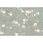 RAGNO CERAMICHE MIXED DÉCOR FLEUR DE PÊCHE TOUCH VERTE 40X120 RET