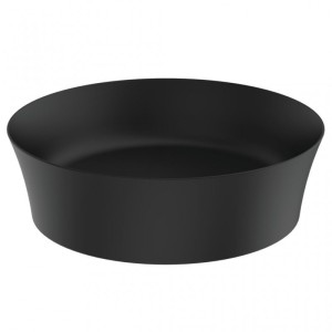 IDEAL STANDARD LAVABO ULTRASLIM ROND 400X400 MM À POSER NOIR MAT