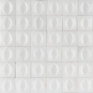 RAGNO CERAMICHE GLEEZE BLANC STRUCTURE OEUF 3D BRILLANT 10X10