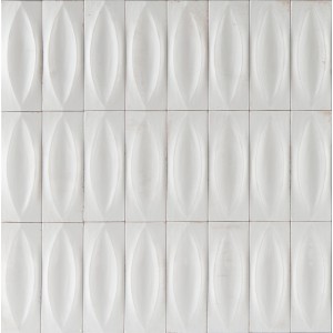 RAGNO CERAMICHE GLEEZE BLANC STRUCTURE EYE 3D BRILLANT 7,5X20