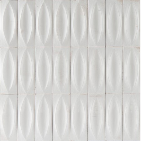 RAGNO CERAMICHE GLEEZE BLANC STRUCTURE EYE 3D BRILLANT 7,5X20