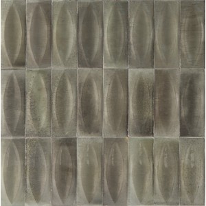 RAGNO CERAMICHE GLEEZE GRIS STRUCTURE EYE 3D BRILLANT 7,5X20