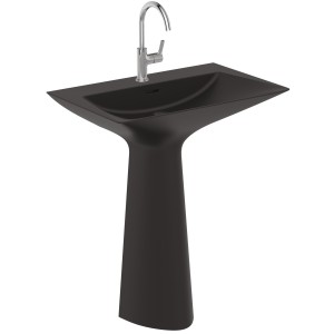 IDEAL STANDARD TIPO-Z LAVABO TOTEM C/ TROPPOPIENO 1 FORO NOIR SÉTA