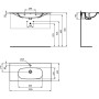 IDEAL STANDARD TESI LAVABO TOP 1000MM BLANC SOIE