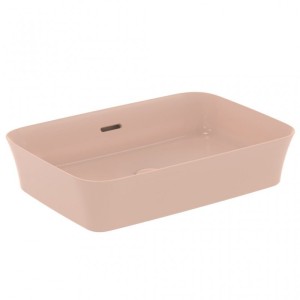 IDEAL STANDARD LAVABO ULTRASTTILE RECTANGULAIRE 550X380 MM À POSER AVEC TROU DE DÉBORDEMENT ROSE PÂLE
