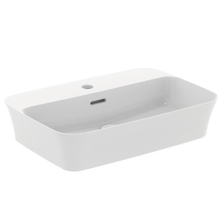 IDEAL STANDARD LAVABO ULTRASLIM RECTANGULAIRE 550X380 MM À POSER AVEC TROU DE DÉBORDEMENT BLANC MAT