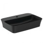 IDEAL STANDARD LAVABO ULTRASLIM RECTANGULAIRE 550X380 MM À POSER AVEC TROU DE DÉBORDEMENT NOIR MAT