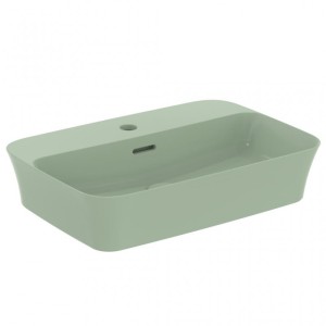 IDEAL STANDARD LAVABO ULTRASLIM RECTANGULAIRE 550X380 MM À ENCASTRER AVEC TROU DE DÉBORDEMENT SAUGE
