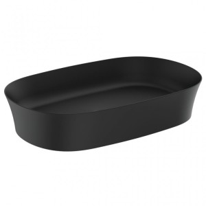IDEAL STANDARD IPALYSS LAVABO ULTRAFIN OVALE 600X380 MM À POSER NOIR MAT